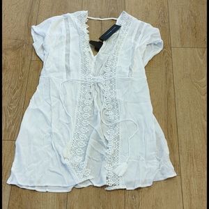 Swim suit cover up size xsmall boho fringe